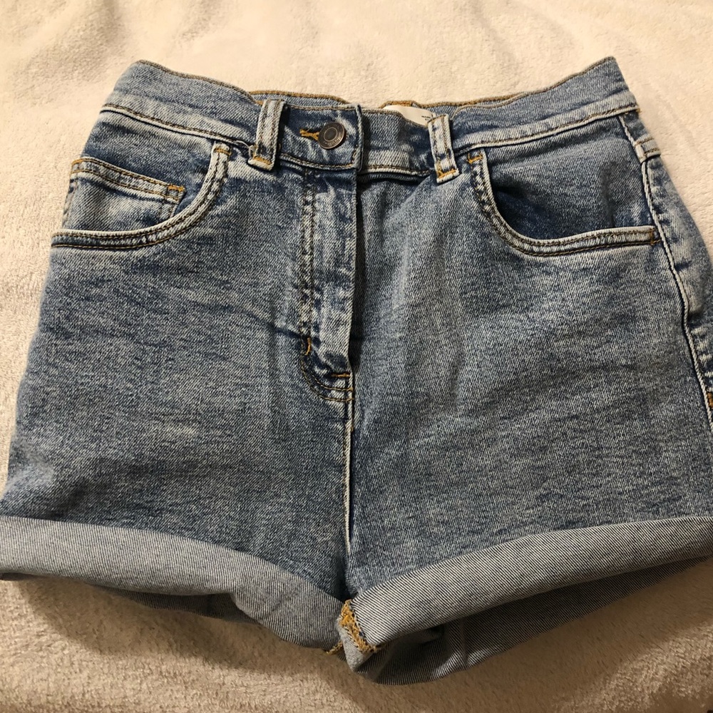 Wilfred Free High Waisted Denim Shorts